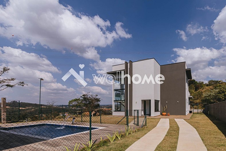 Casa com piscina e churrasqueira em Itupeva com linda vista